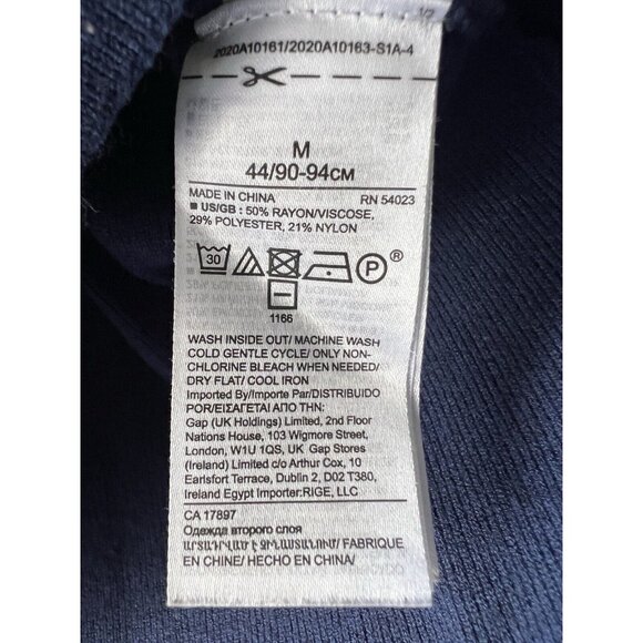 Banana Republic Pullover Sweater Dark Blue Preppy V Neck Womens Size M - Picture 4 of 8